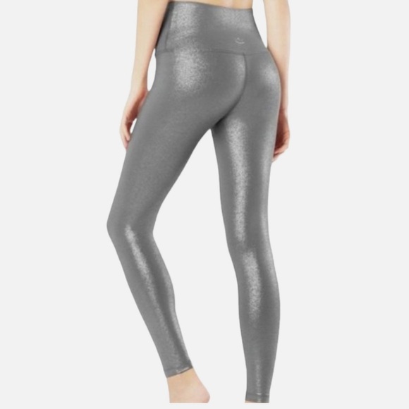 Beyond Yoga Silver Metallic Leggings High-Waisted - Picture 1 of 7
